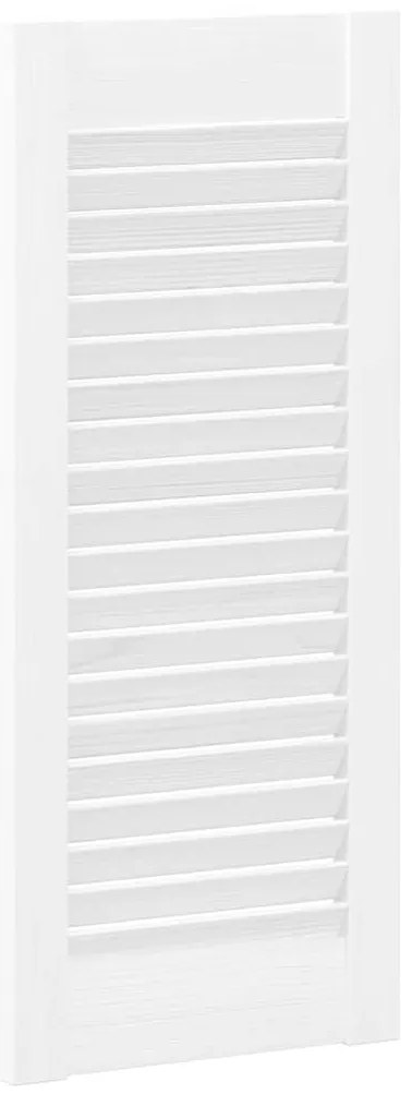 Portas de armário 2 pcs design de persiana 69x29,5 cm branco