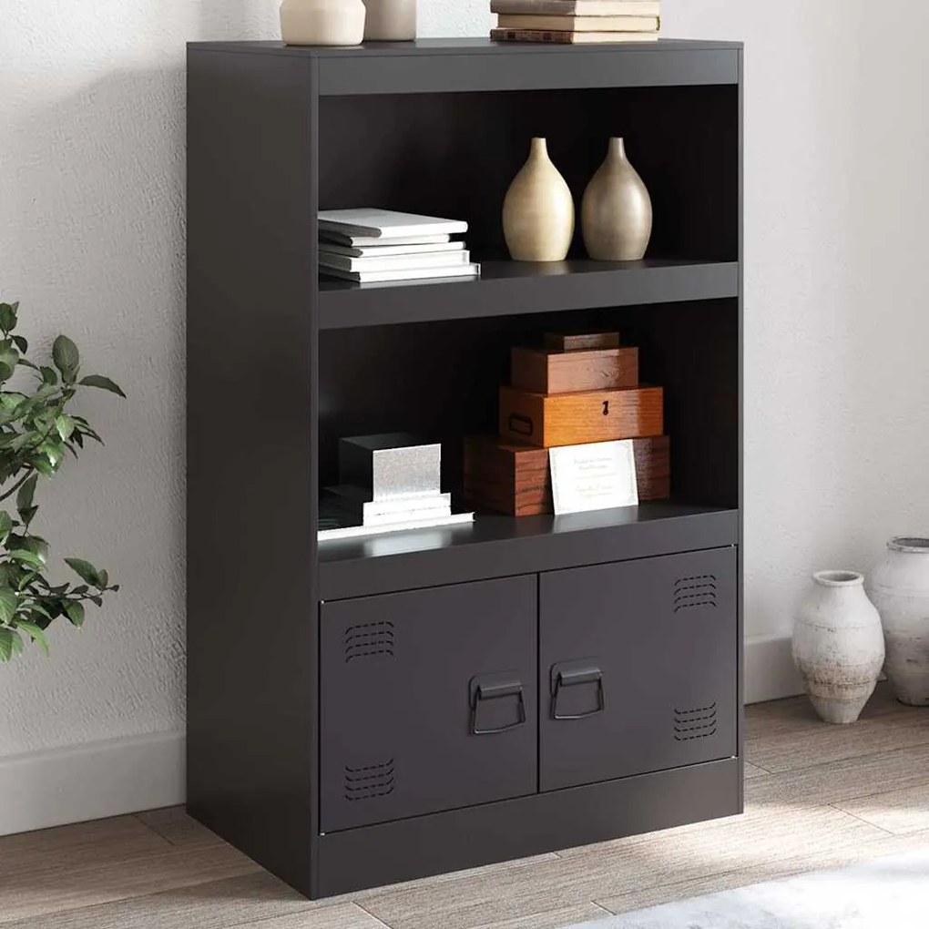 Aparador 67x39x107 cm aço preto