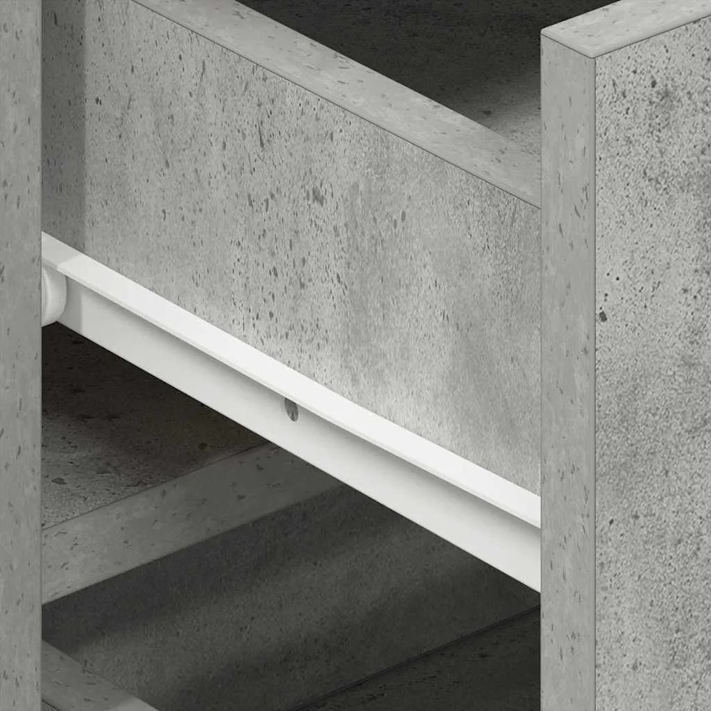 Aparador vidaXL Cinza Concreto Madeira Engenheirada 120 x 36 x 69 cm