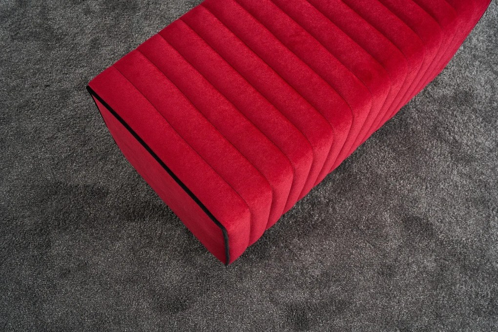 Pouffe Mabel – Vermelho – 80 cm x 40 cm x 40 cm