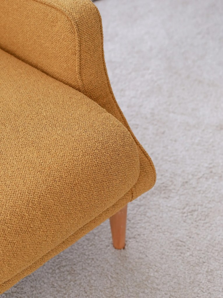 Cadeira Wing Klam – Mostarda – 78x94x70 cm