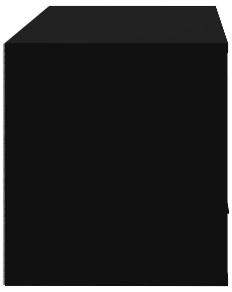 Sapateira de parede 70x35x38 cm derivados de madeira preto