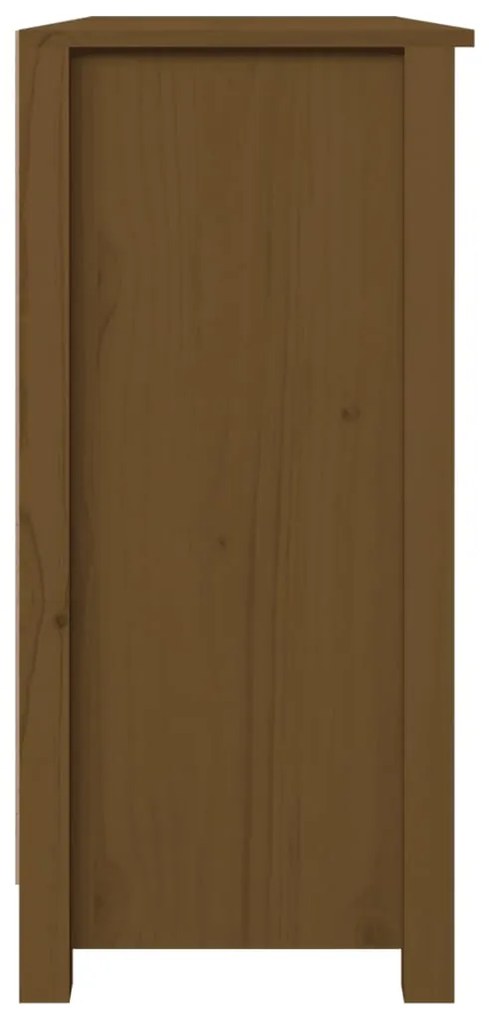 Aparador 100x35x74 cm madeira de pinho maciça castanho mel