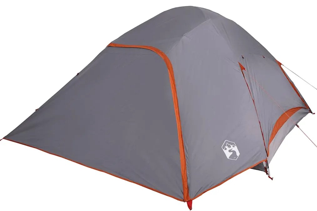 Tenda familiar em cúpula para 6 pessoas impermeável cinza