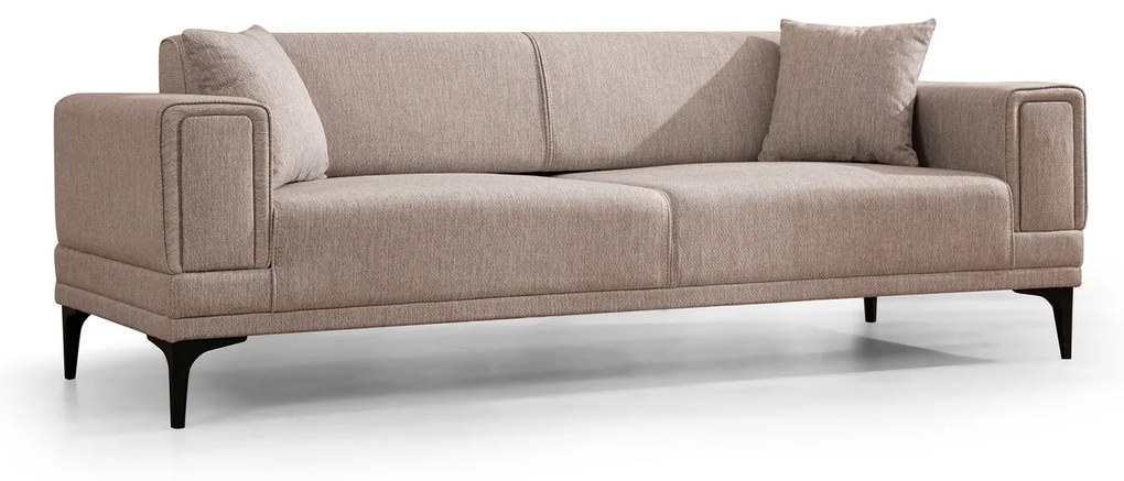 Sofá-cama 3 Lugares Horizon – Castanho Claro – 230x95x77 cm