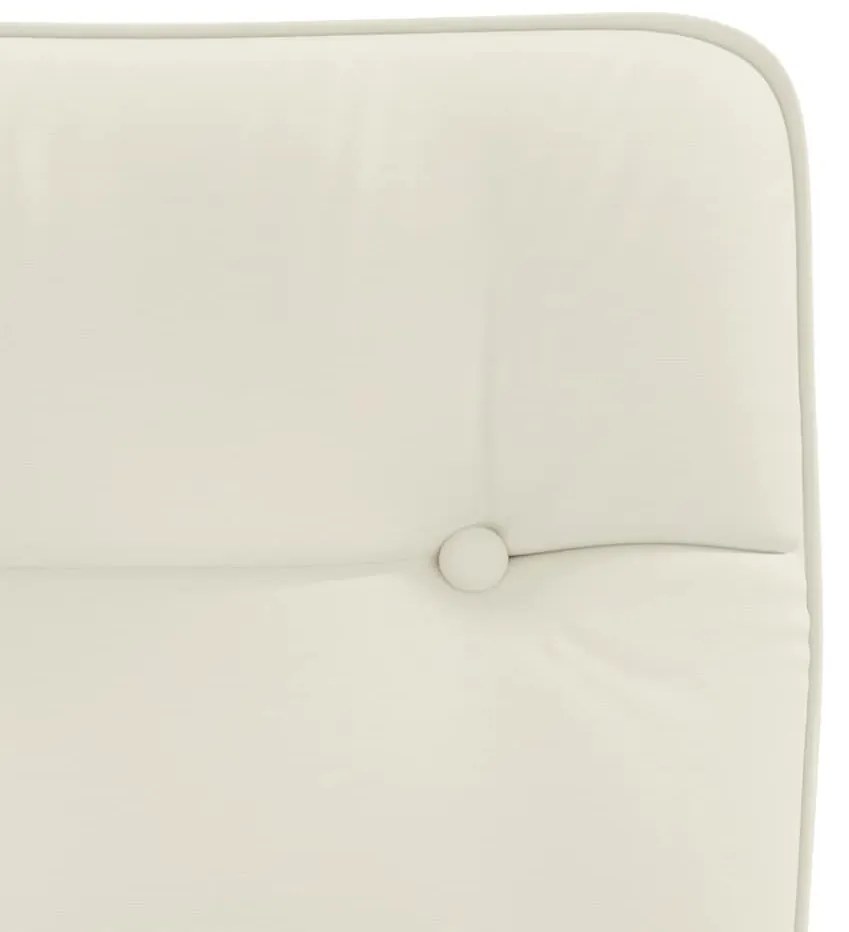 Cadeiras de jantar 4 pcs veludo cor creme