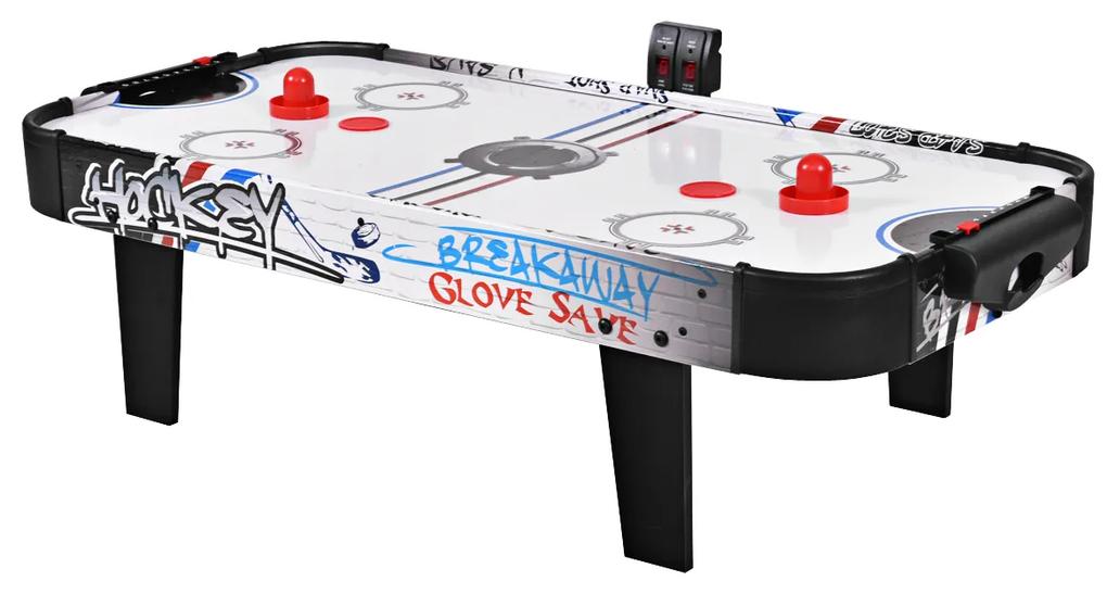 Mini mesa de air hockey 110 cm com placar de led eletrónico 2 pucks jogo divertido para crianças e adultos