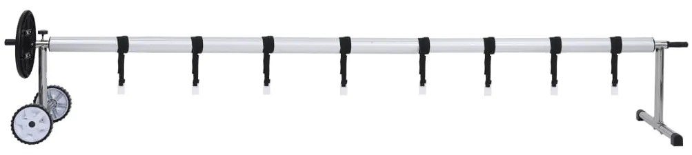 Enrolador para cobertura de piscina com base em aço inoxidável