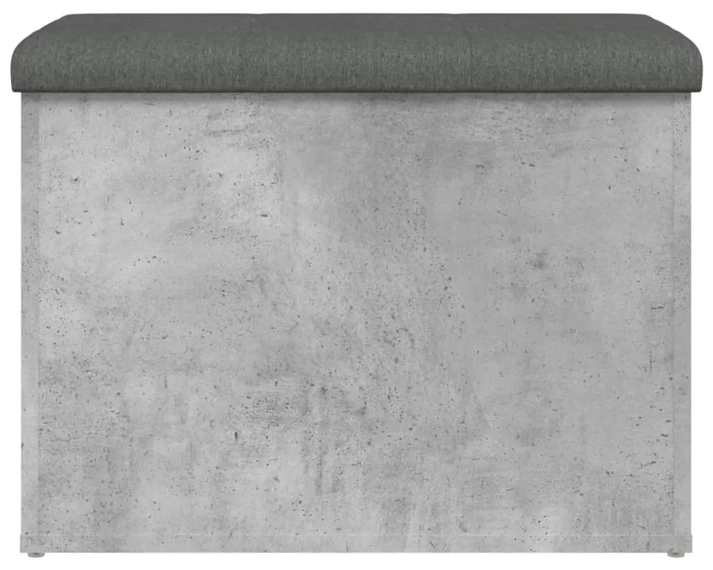 Banco de arrumação 62x42x45cm derivados madeira cinzento sonoma