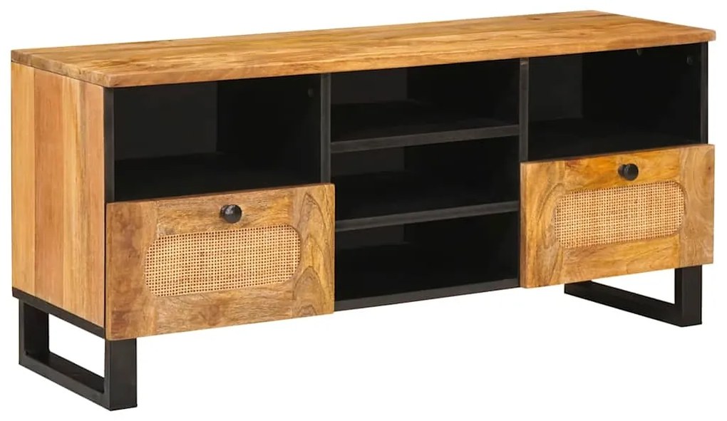 vidaXL Gabinete para TV com gaveta Castanho 100 x 33 x 46 cm