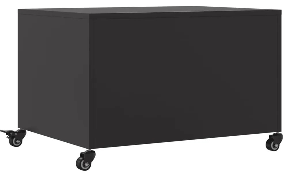 Mesa de centro 68x50x43,5 cm aço preto