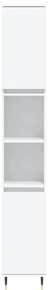 3 pcs conjunto móveis casa de banho derivados de madeira branco