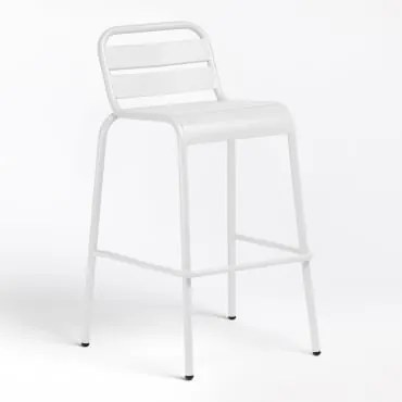 Banqueta Alta Empilhável Para Exterior Janti 75 Cm Branco - Sklum