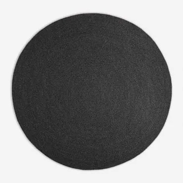 Alfombra Redonda De Exterior Em Polipropileno (ø200 Cm) Lisandra Cinza Grafito - Sklum