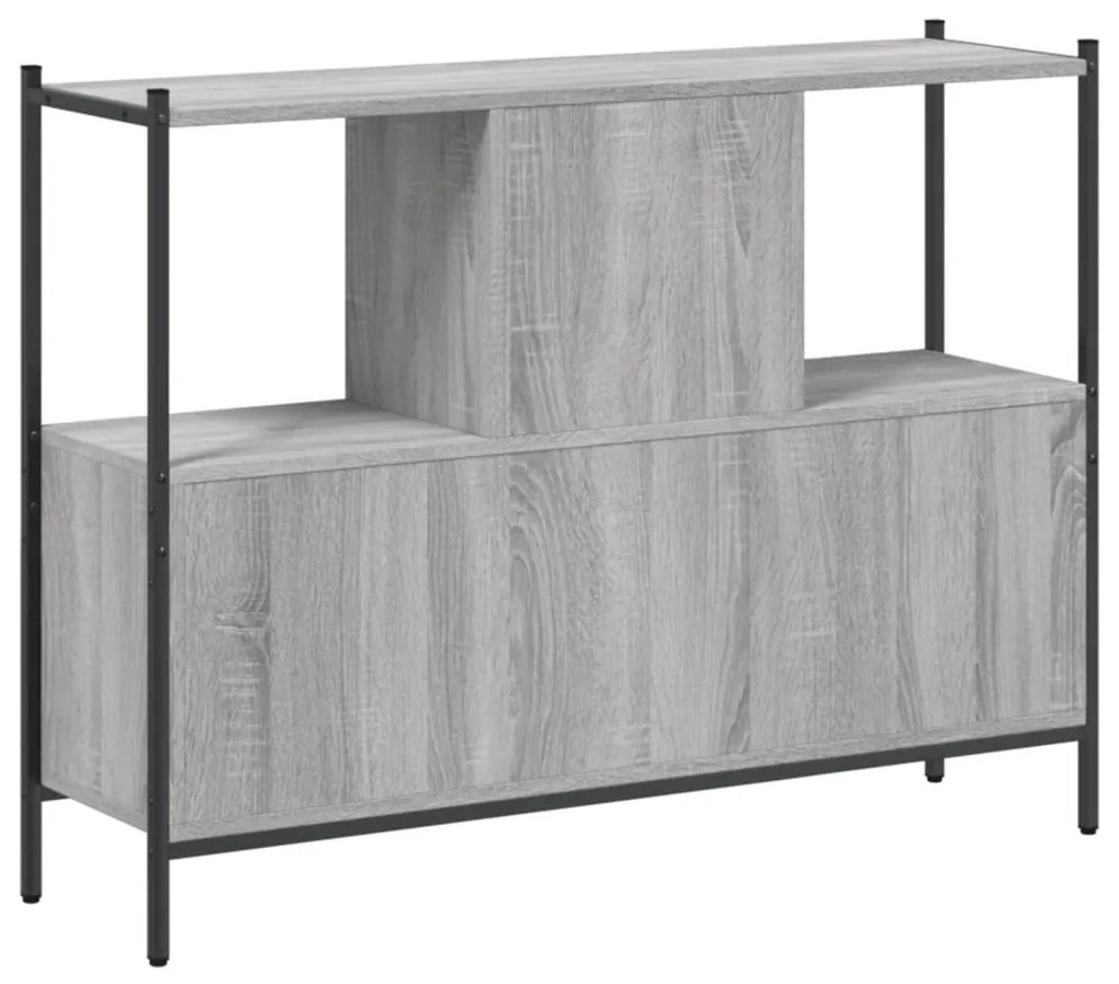 Estante 102x28x77,5 cm derivados de madeira cinzento sonoma