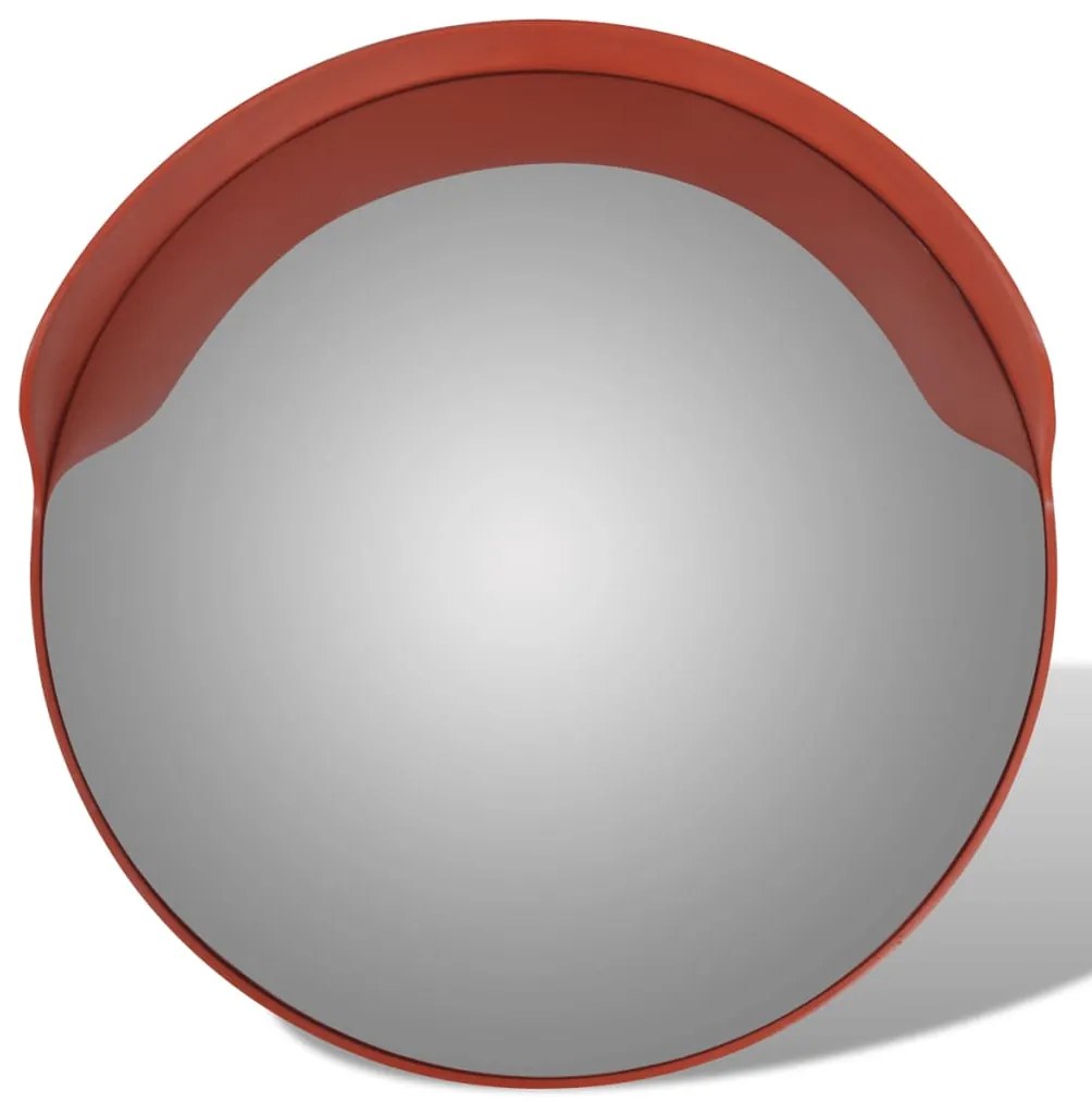 Convex Espelho de trânsito para exterior 60 cm policarbonato laranja