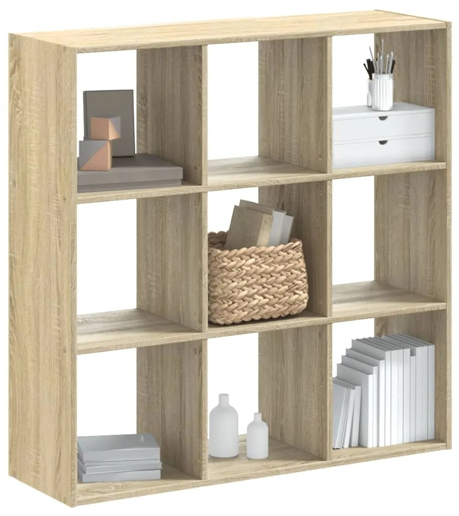 vidaXL Estante 102x32x102 cm derivados de madeira carvalho sonoma
