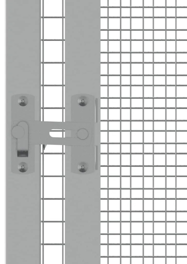 Gaiola pássaros 213,5x217,5x211,5 cm aço galvanizado antracite