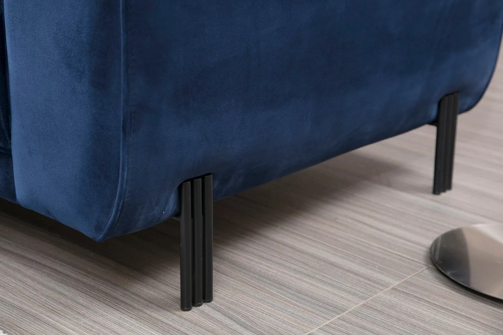 Sofá-cama de canto Image Corner – Azul Marinho – 287 cm x 169 cm