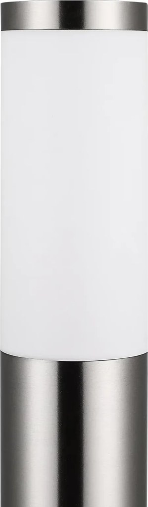 Candeeiro de jardim caminho Ivy em aço inoxidável 1000 x 76 mm com sensor Prateado