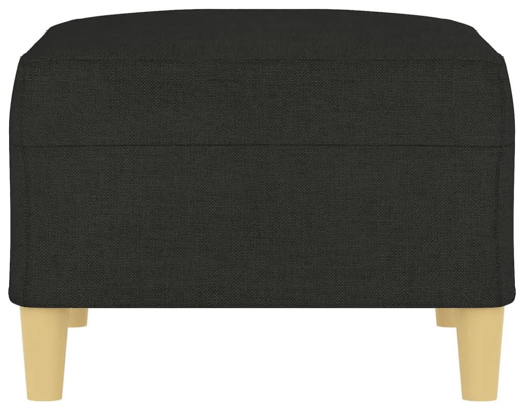 Apoio de pés 70x55x41 cm tecido preto