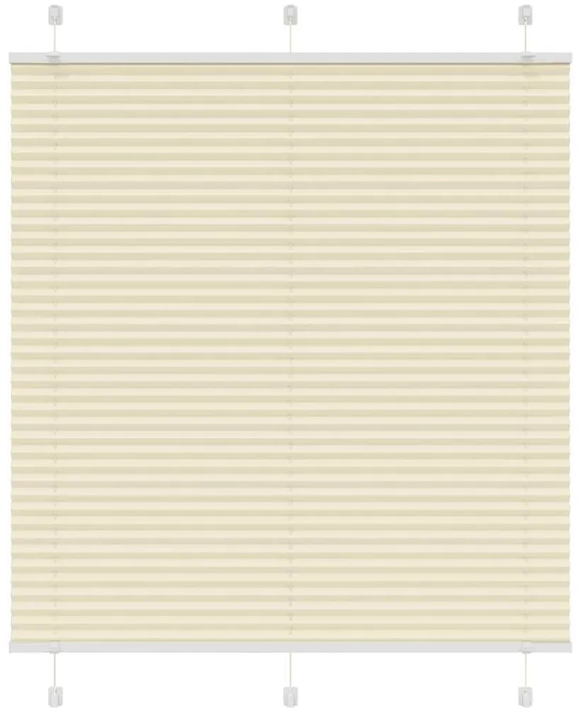 Plissado Cego Creme 115x150 cm Largura Tecido 114,4cm Poliéster