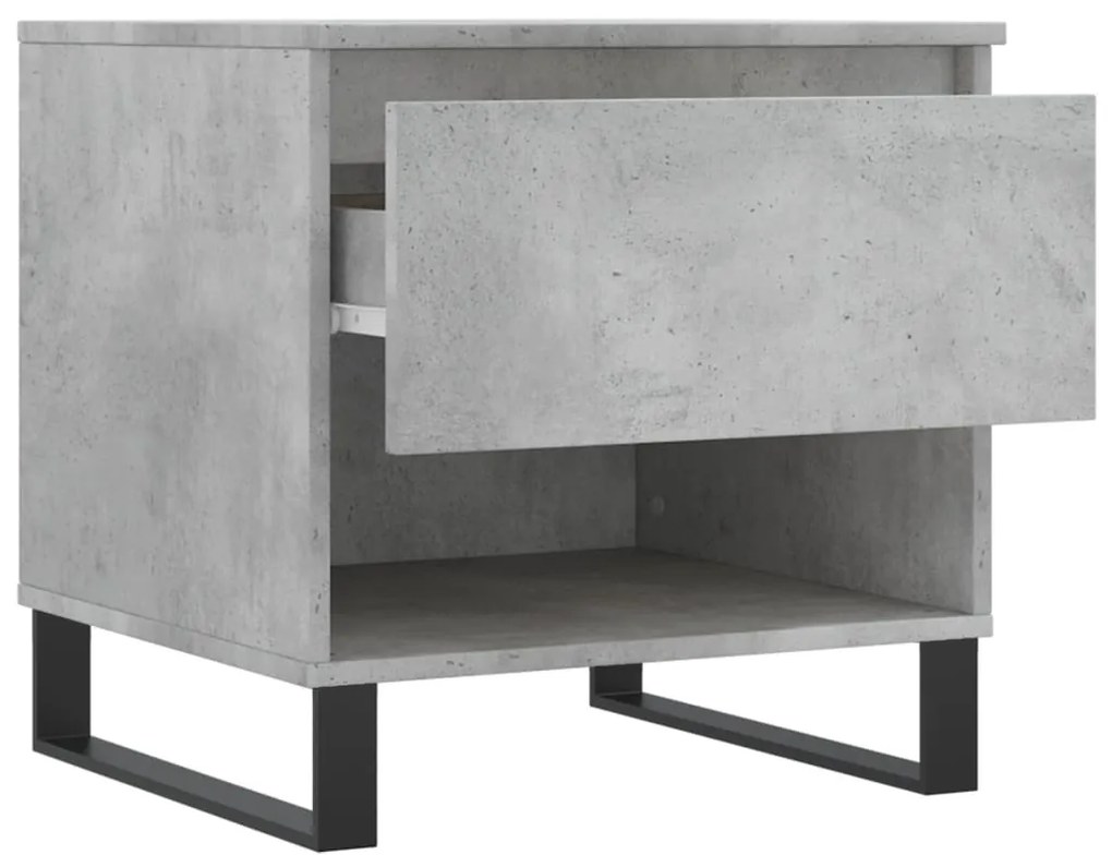 Mesas de centro 2 pcs 50x46x50 cm deriv. madeira cinza-cimento