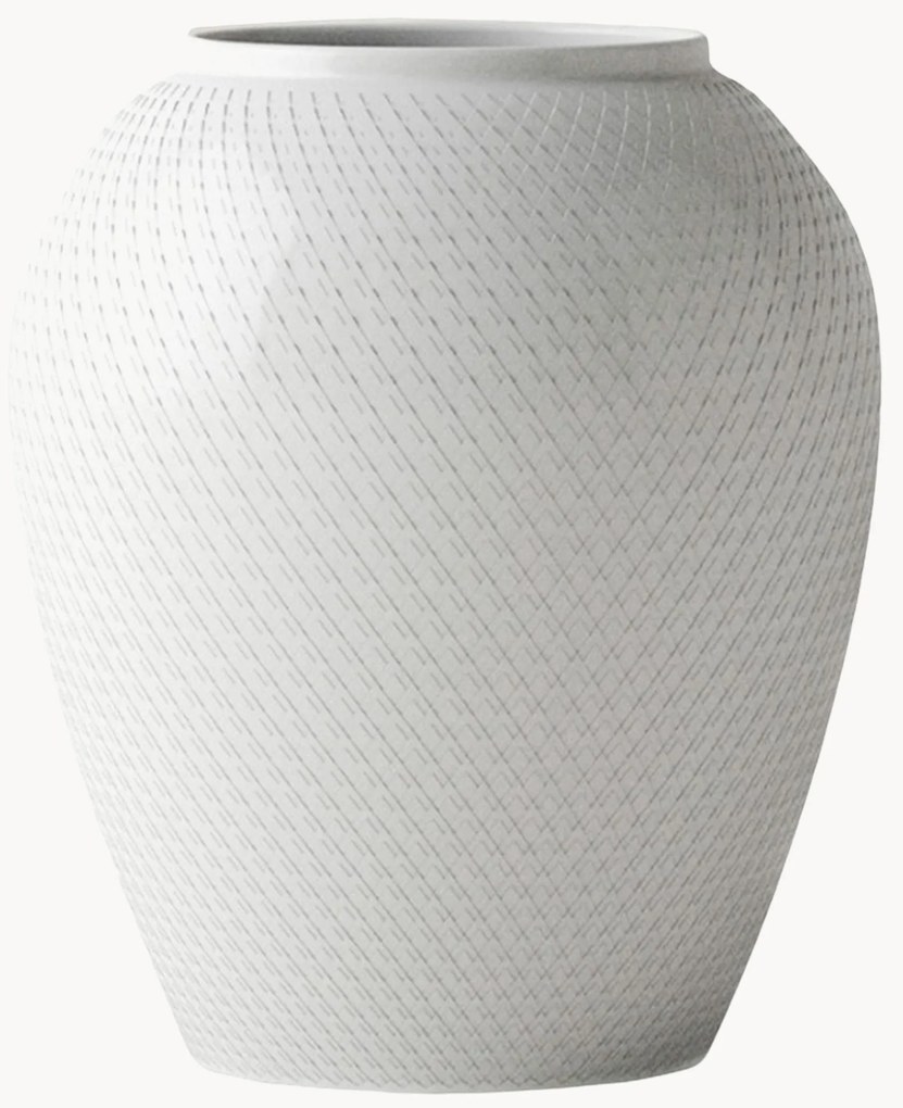 Jarra de porcelana artesanal Rhombe, Alt 25 cm