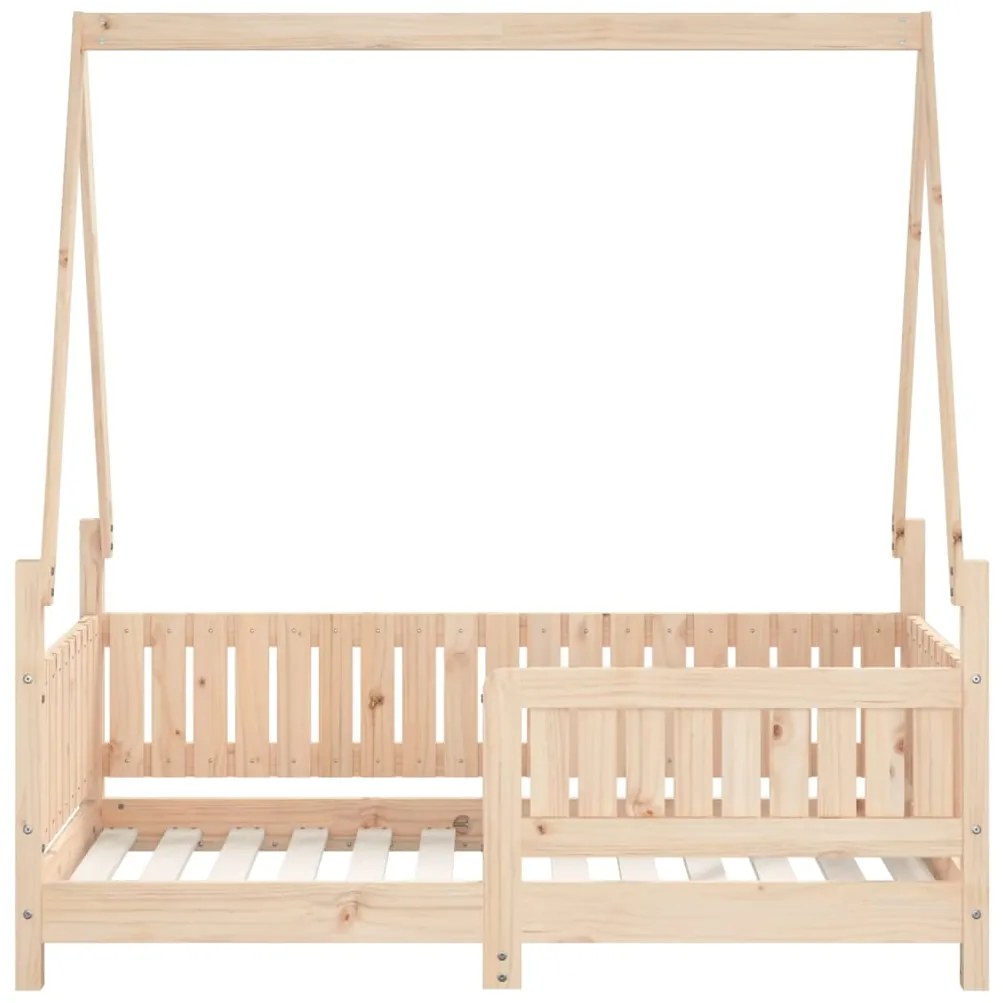 Estrutura de cama infantil 70x140 cm pinho maciço