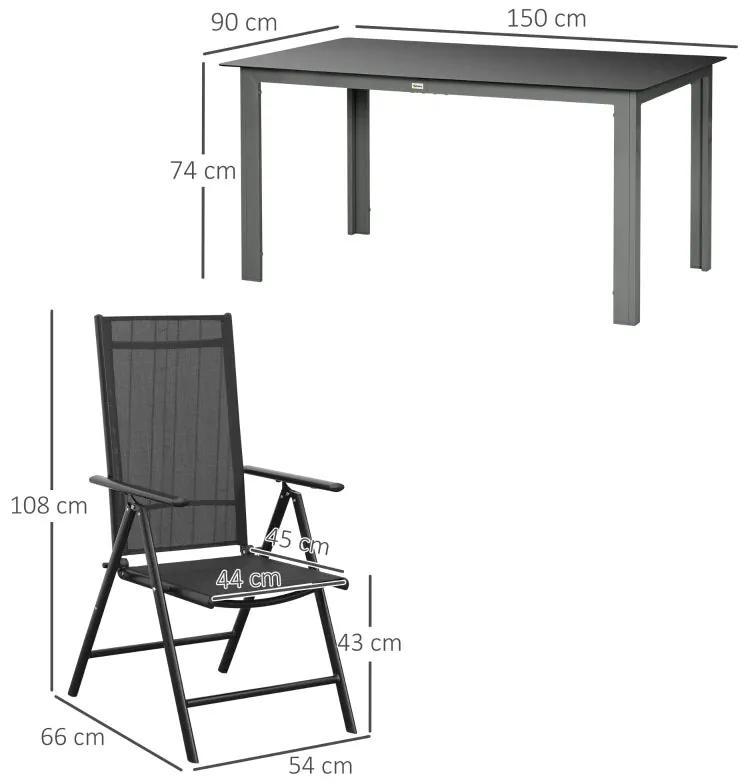 Conjunto de Refeição Pesto - 6 Cadeiras e 1 Mesa - Design Moderno