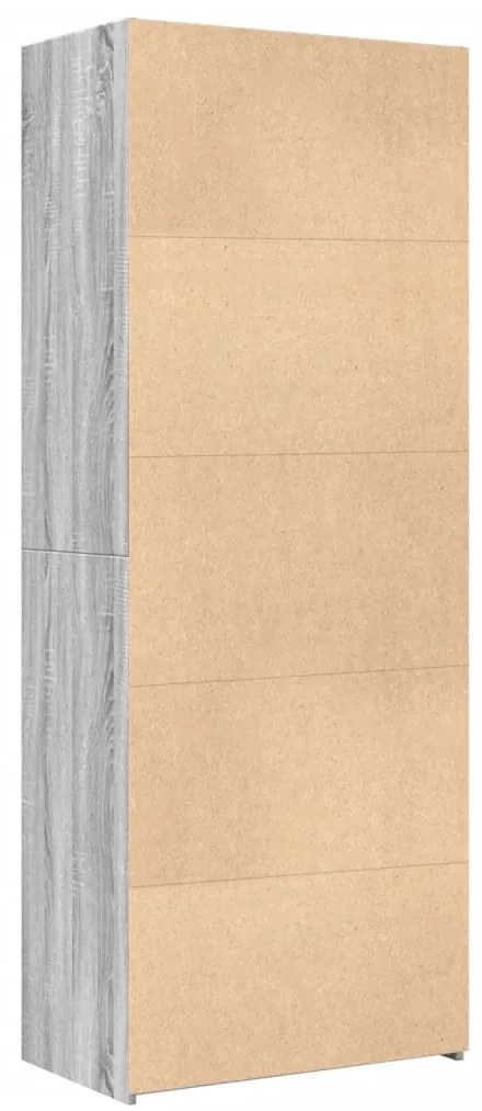 Armário alto 70x42,5x185 cm derivados madeira cinzento sonoma