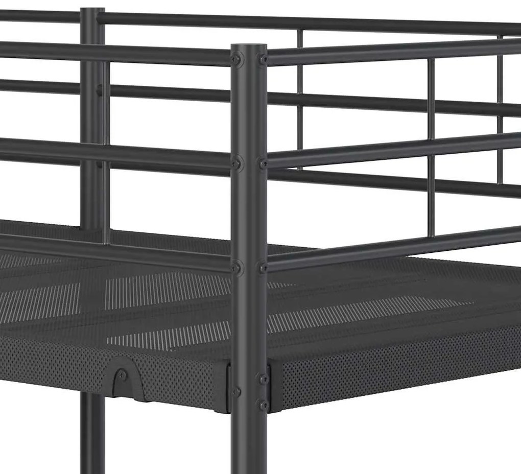 Beliche sem colchão 75x190 cm aço preto