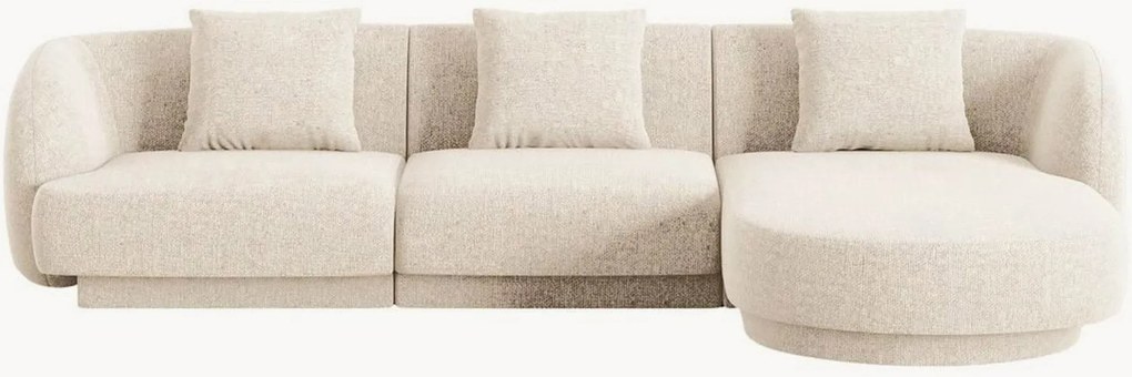 Sofá de canto em chenille Tulum