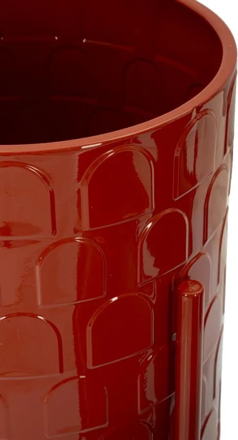 CONJUNTO DE 3 VASOS ARCHY VERMELHO Ø 36X56,5-30X48,5-24X37,5 (PLANTAS NÃO INCLUIDAS)