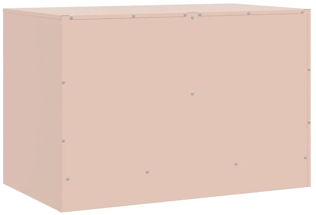 Móveis de TV 2 pcs 67x39x44 cm aço rosa