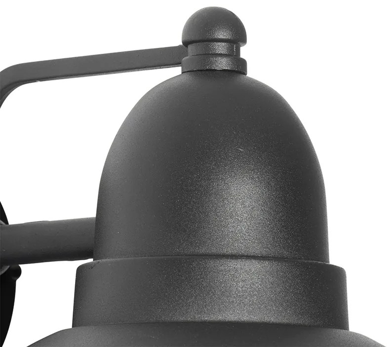 Candeeiro de parede exterior moderno preto IP44 - Marcel Moderno