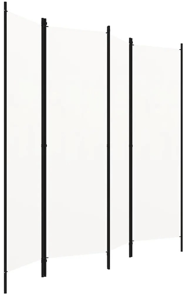 Divisória de quarto com 4 painéis 200x180 cm branco