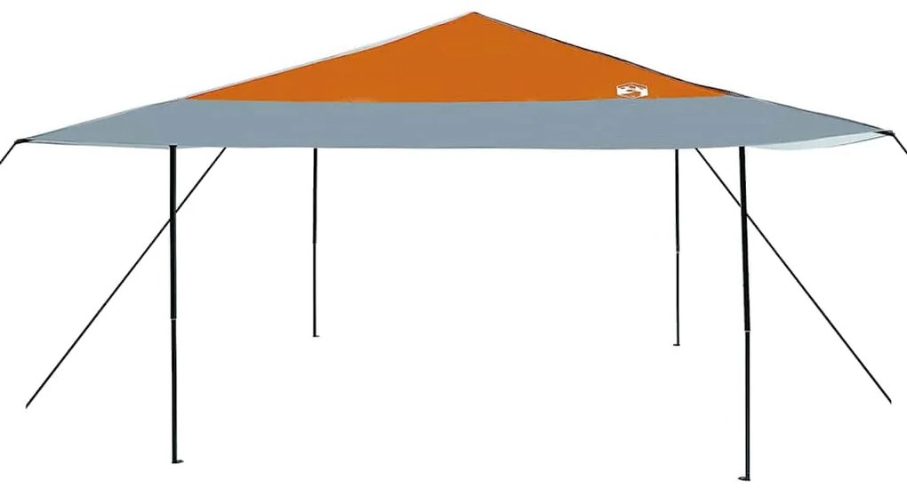 Tenda de Toldo Laranja 400 x 400 x 227 / 236 / 245 cm Tecido Oxford