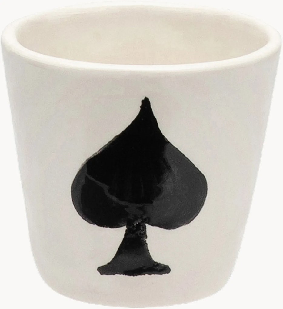Chávena de café pintada à mão Ace of Spades