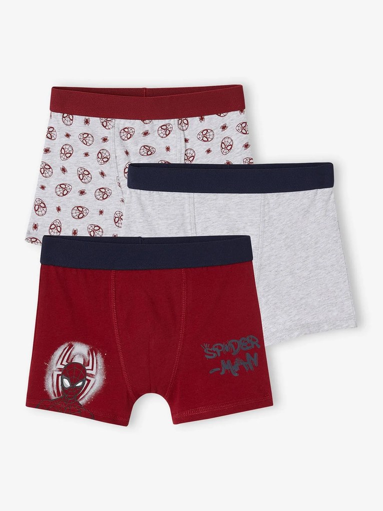 Lote de 3 boxers Marvel®, Homem-Aranha vermelho