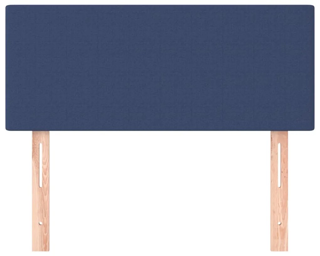 Cabeceira de cama tecido 100x5x78/88 cm azul
