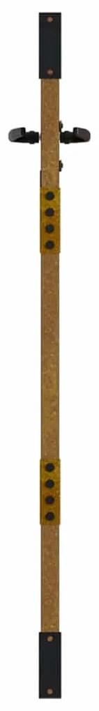 Portão de jardim 85x150 cm aço corten design erva