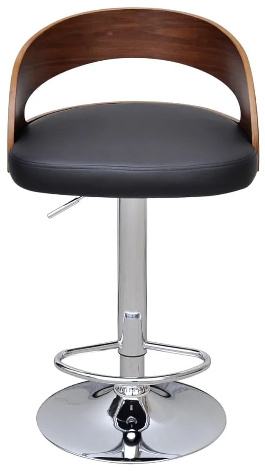 Bancos de bar 2 pcs madeira curvada