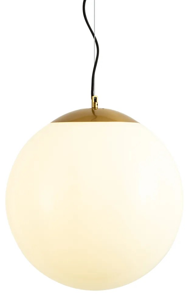Candeeiro de suspensão escandinavo em vidro opalino 40 cm - Ball 40 Moderno,Design