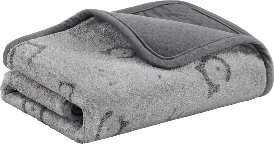 Conjunto de 2 Manta para cães,122 x 61 cm tapete reutilizável para cães Cinza