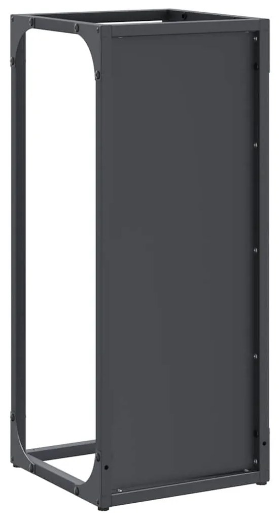 Suporte para lenha 25x25x60 cm aço laminado a frio antracite