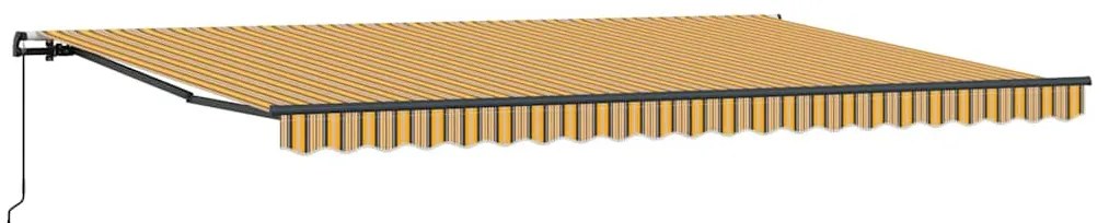 Toldo Retrátil Manual Multicolor 500 × 350 cm Poliéster