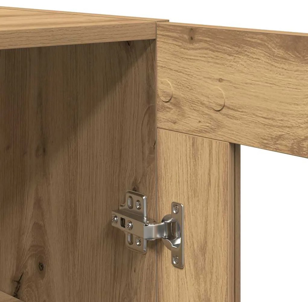 Highboard Artesanal de Carvalho 69.5x34x180 cm Madeira engenheirada
