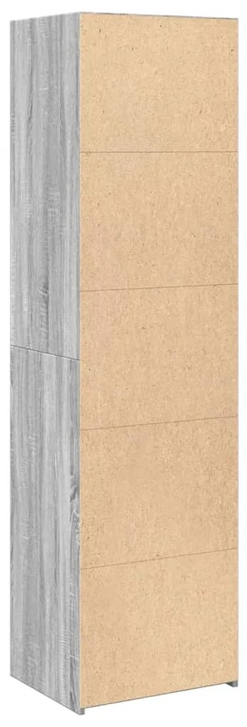 Armário alto 50x41x185 cm derivados de madeira cinzento sonoma