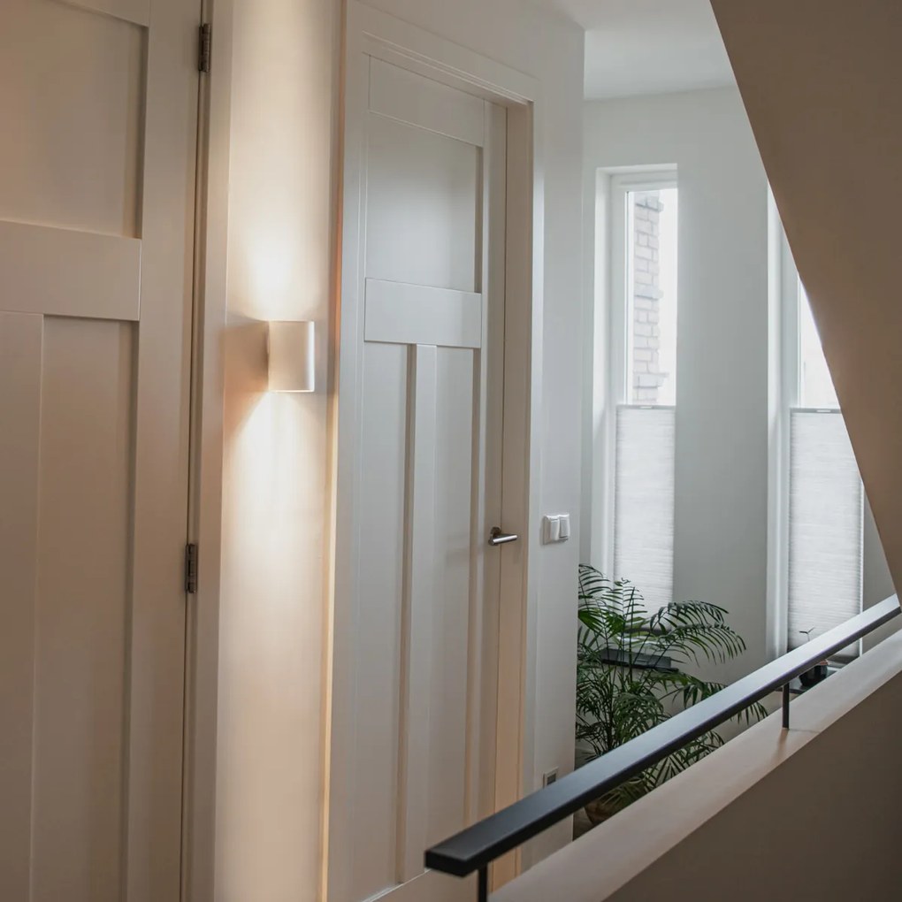 Aplique de parede redondo design branco - Sabbir